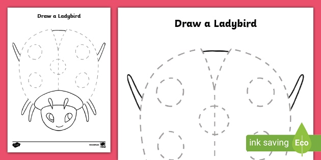 EYFS Draw a Ladybird Pencil Control Activity