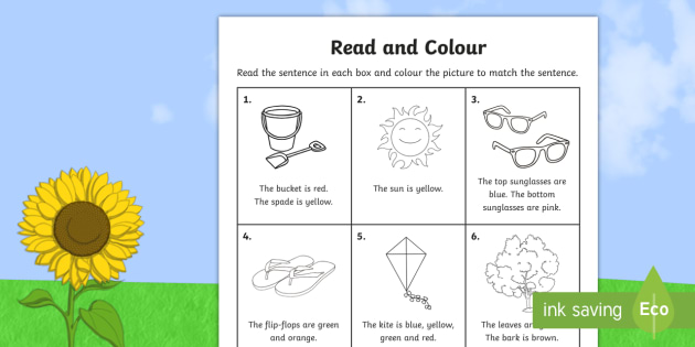 summer read and color worksheet teacher made