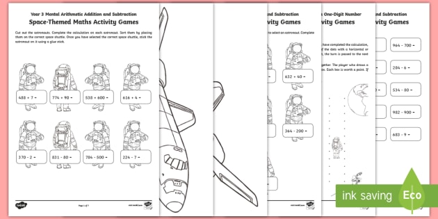 Year 3 Mental Arithmetic Addition And Subtraction Maths Games