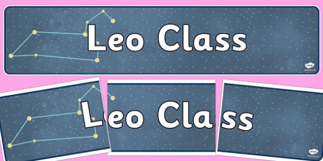 precursive leo class constellation themed display banner