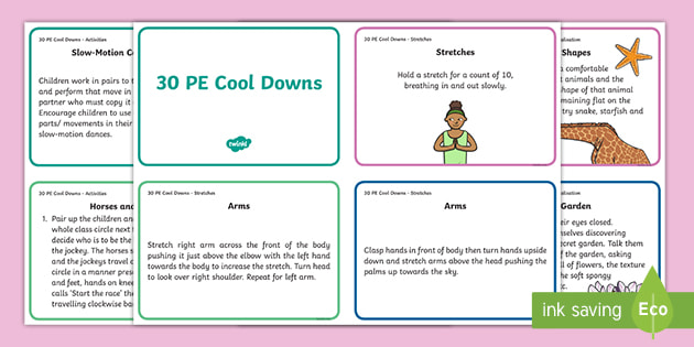 Cool Down Ideas For Pe Pe Resource Teacher Made Twinkl