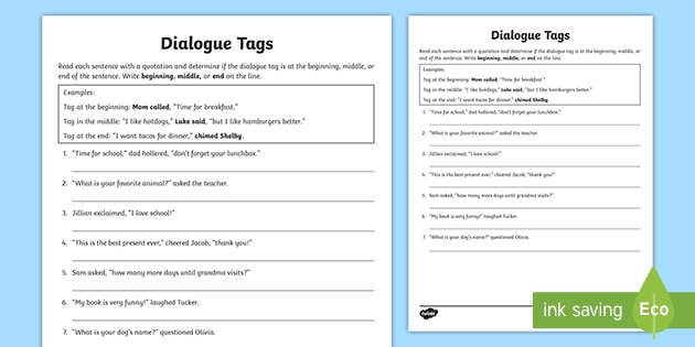 dialogue-tags-punctuation-activity-ela-resource-twinkl