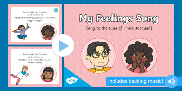 👉 My Feelings Song PowerPoint (teacher made)