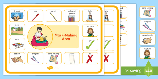 👉 EYFS Mark-Making Area Communication Mat (teacher made)