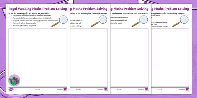 ks2 maths problem solving activities