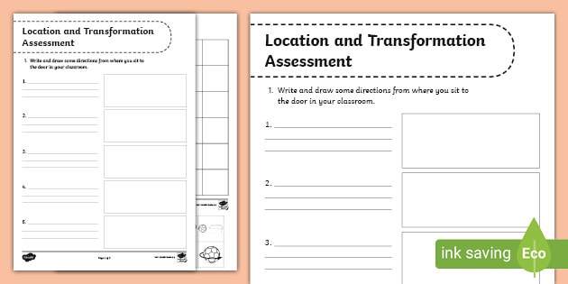 year 1 location and transformation teacher made