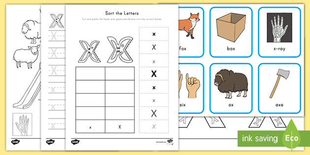 Letter X Worksheets and Activity Pack | Teaching Resources
