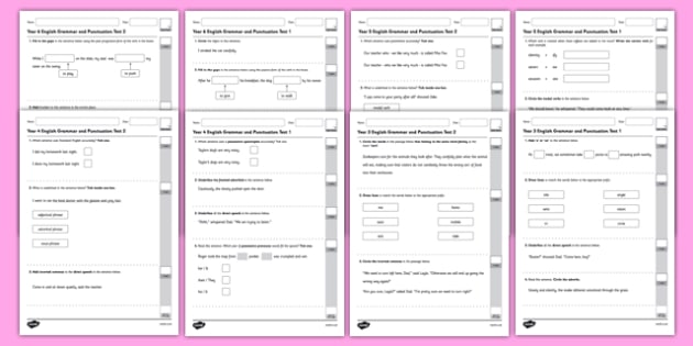 spag ks2 worksheets english test printable worksheets