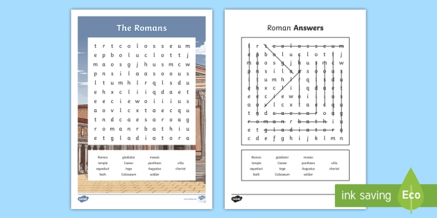 Roman Word Search Primary Resources Teacher Made