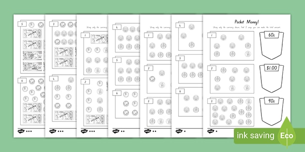 new zealand pocket money worksheet teacher made