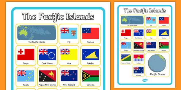 all pacific island flags