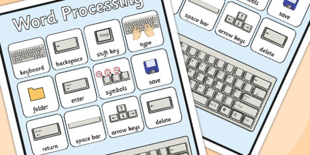 Word Processing Skills Word Grid (teacher Made)