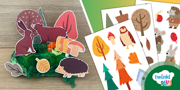 Autumn Woodland Egg Box Craft