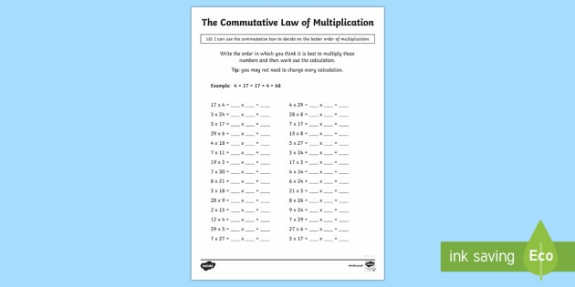 the-commutative-law-multiplication-worksheet-worksheets