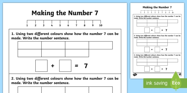 Ways Of Making 7 Worksheet Worksheet