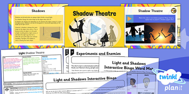 shadows year 6 lesson pack science light twinkl planit