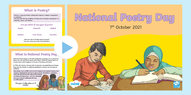 KS2 National Poetry Day 2021 PowerPoint