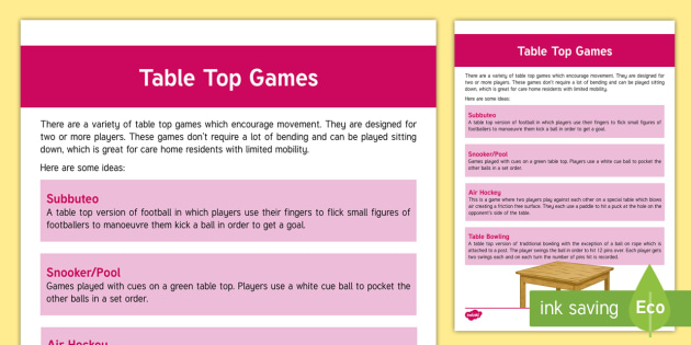 Table Top Exercise Guide