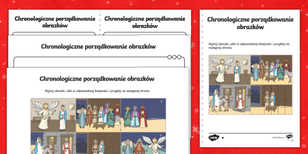 Porządkowanie chronologiczne Biblijna Historia Bożonarodzeniowa