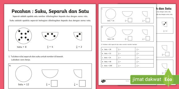 Latihan Pecahan