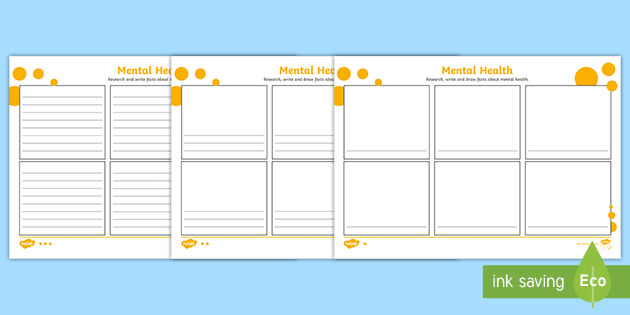 Mental Health Writing Activities