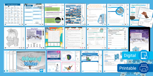 Fifth Grade Winter Sub Pack