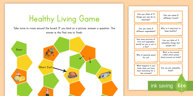 Healthy Eating And Living Game Teacher Made