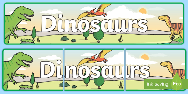 Dinosaur Display Banner Teacher Made
