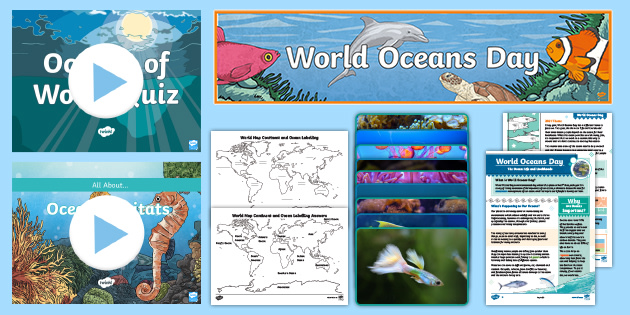 World Oceans Day Resources Bumper Pack (teacher made)