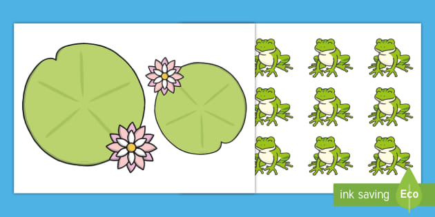 Frog Templates With And Lily Pads Primary Resources