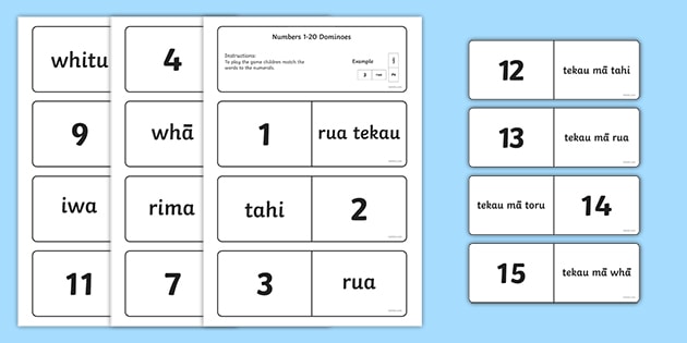 Numbers 0-10 Domino Looping numbers cards available in colour flash cards 