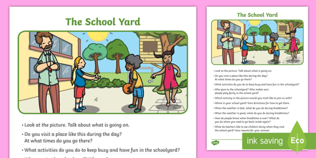 the-school-yard-oral-language-worksheet-worksheet