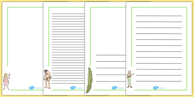 Free Page Borders To Support Teaching On The Bfg