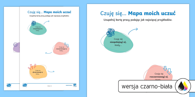 Moje Zmienne Emocje | Czuję Się... Gdy | Mapa Moich Uczuć