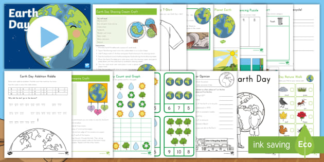 Earth Day Activity Pack And Worksheets Teaching Resources