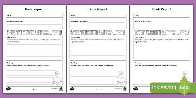 how to write a book report step by step