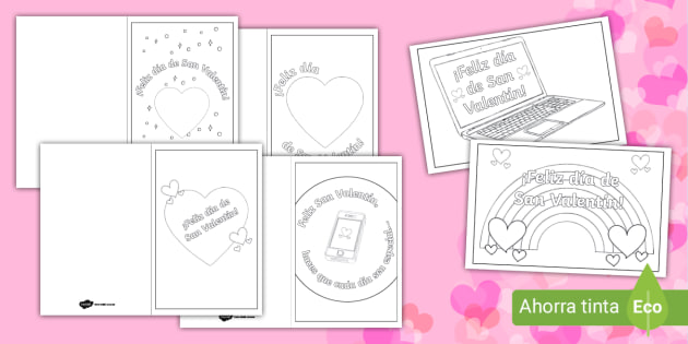 Feliz Día De San Valentín Heart And Roses Spanish Happy Valentines Greeting Card