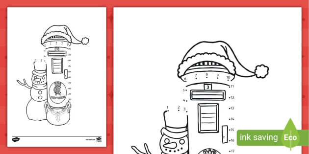 Postman Dot To Dot Printable Worksheet Connect The Dots
