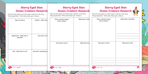 activity sheets research