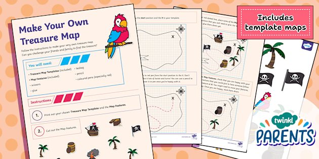 Make Your Own Treasure Map Printable Printable Maps