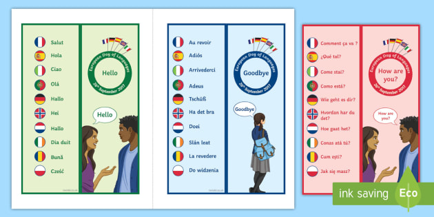 One Keyword in 10 Different Languages Bookmarks-French