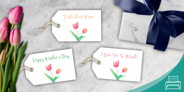 Happy Mothers Day Gift Labels