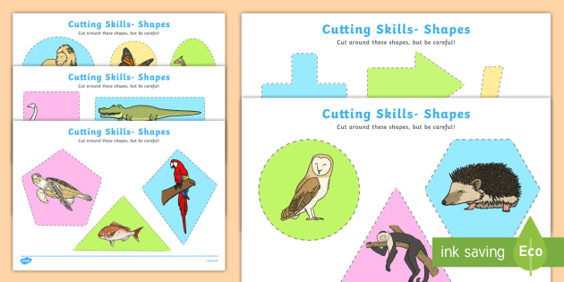 Scissor Skills ( ANIMALS ) Practice Workbook for Kids Ages 3-5: Scissor Activity Book with Fun Animals, Flowers and Shapes for Toddlers and Kids. a Fun Cutting Workbook [Book]