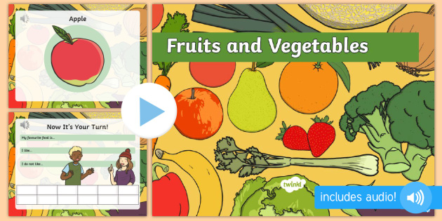 La Frutta E La Verdura In Inglese Presentazione Powerpoint