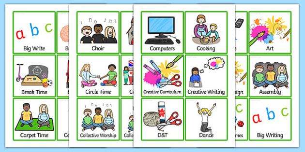 KS2 Visual Timetable - KS2, key stage two, key stage 2, visual