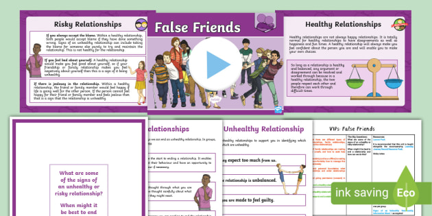 False Friends Lesson Pack | PSHE and Citizenship UKS2 | VIPs