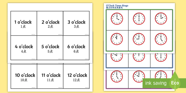 o-clock-time-bingo-english-mandarin-chinese-teacher-made