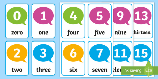 Number Cards 0-30 Printable Number Cards - Number Cards 0-10