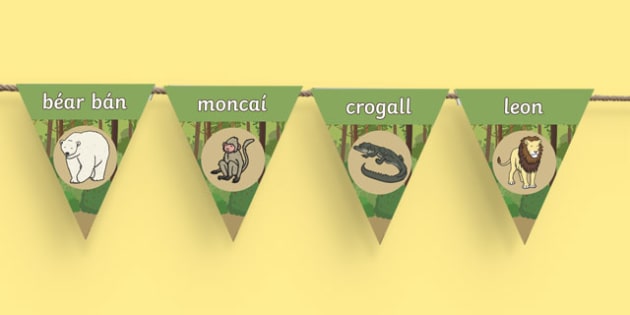 An Zu Gaeilge Display Bunting Teacher Made