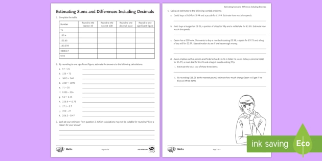 Estimating Sums and Differences | KS3 Maths | Beyond